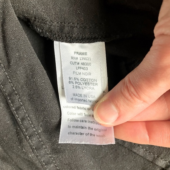 High-waisted long black Frame Denim flare jeans - Picture 10 of 10